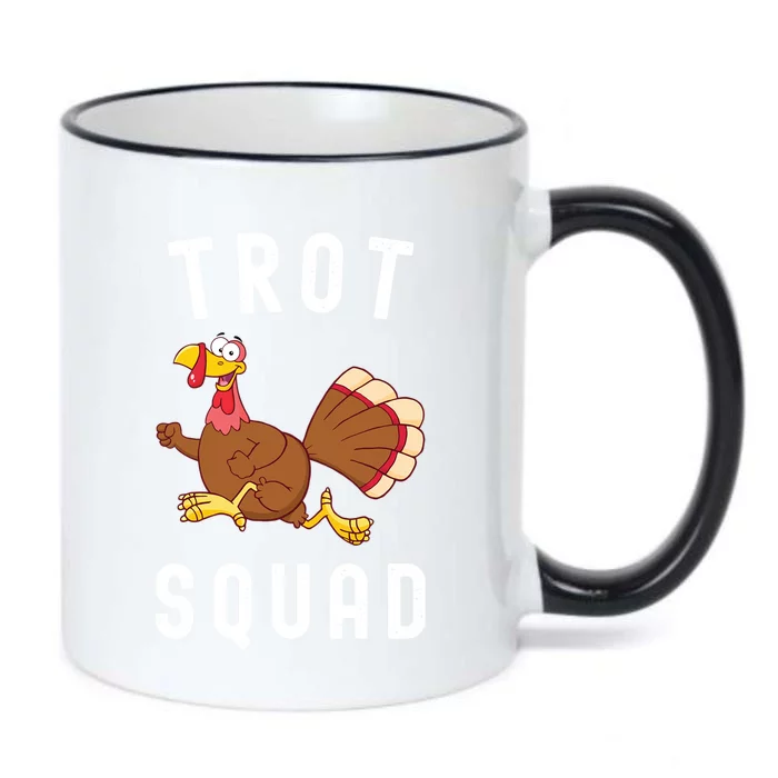 Trot Squad Turkey Run Thanksgiving Running Turkey Trot Gift Black Color Changing Mug