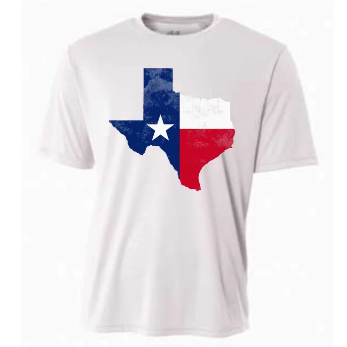 Texas State Usa Distressed Flag Grunge Cooling Performance Crew T-Shirt