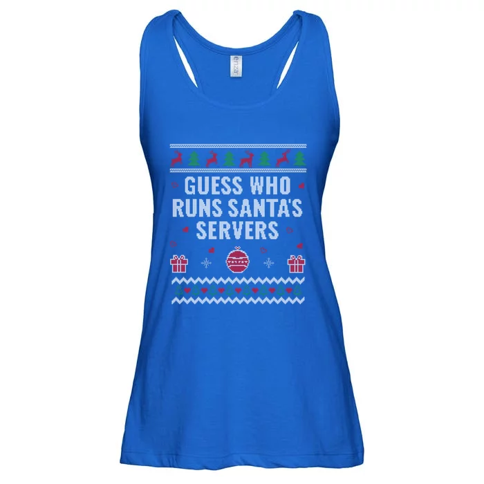 Tech Support Ugly Christmas Funny Computer It Nerd Xmas Gift Ladies Essential Flowy Tank