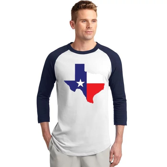 Texas State Usa Distressed Flag Grunge Texas Baseball Sleeve Shirt