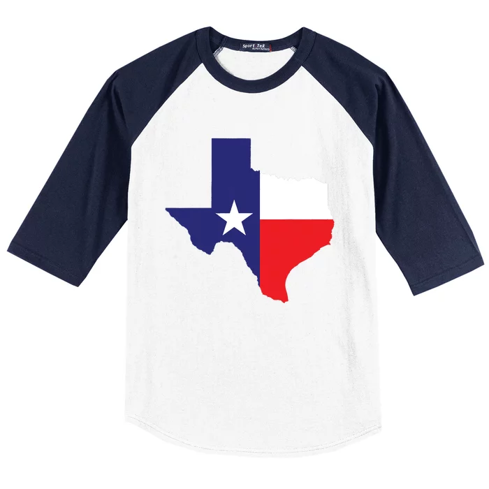 Texas State Usa Distressed Flag Grunge Texas Baseball Sleeve Shirt