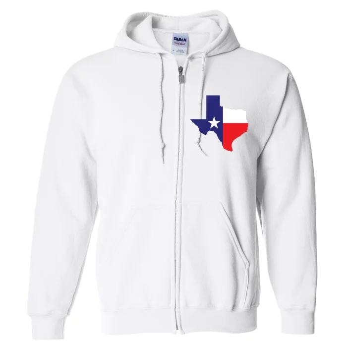 Texas State Usa Distressed Flag Grunge Texas Full Zip Hoodie