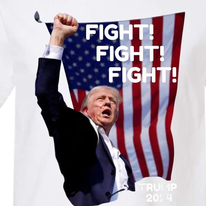 Trump Shot Us Flag Fist Pumped Fight Pray Trump Fight Garment-Dyed Heavyweight T-Shirt