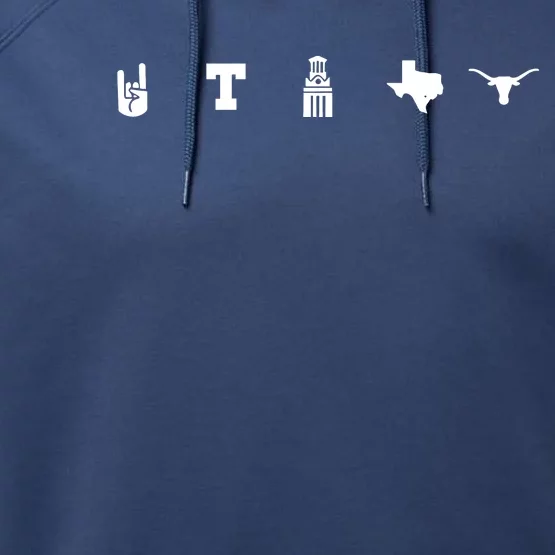 Texas Sneakers Ut Icons Strip Performance Fleece Hoodie