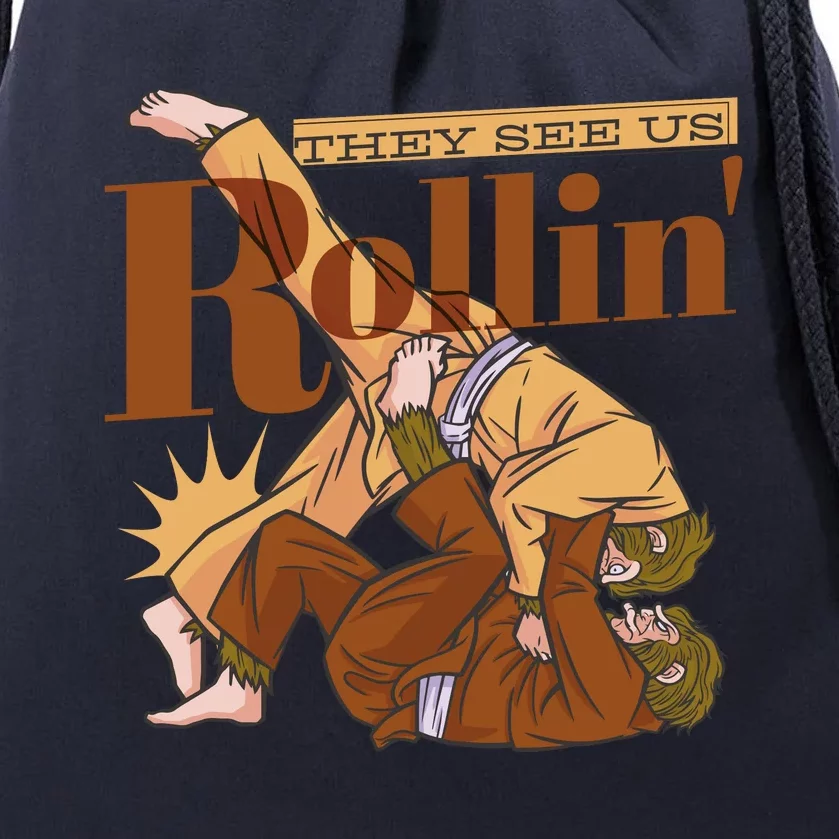 They See Us Rollin Big Foot Martial Arts Drawstring Bag