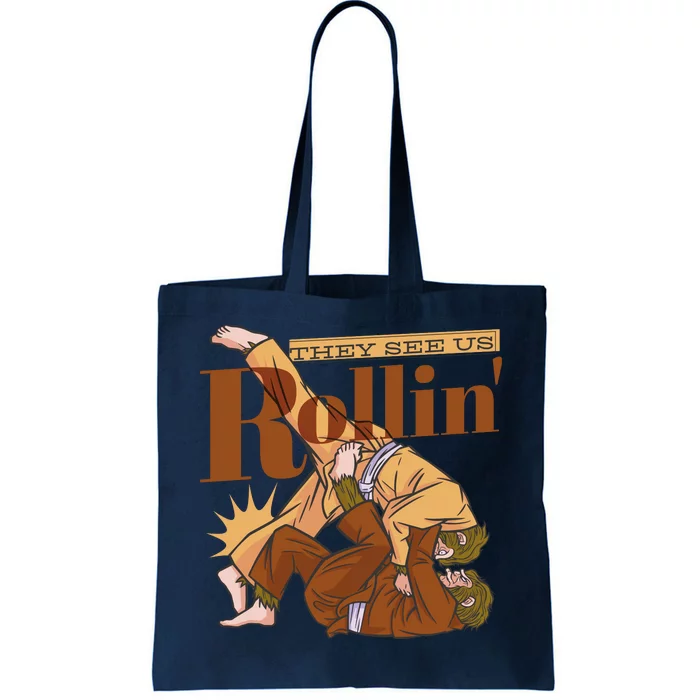 They See Us Rollin Big Foot Martial Arts Tote Bag