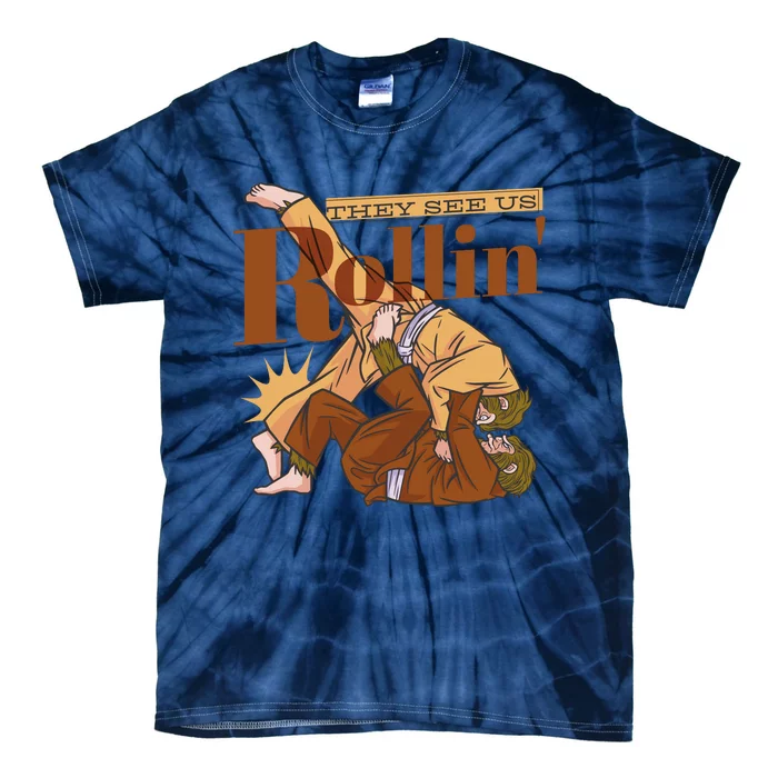 They See Us Rollin Big Foot Martial Arts Tie-Dye T-Shirt