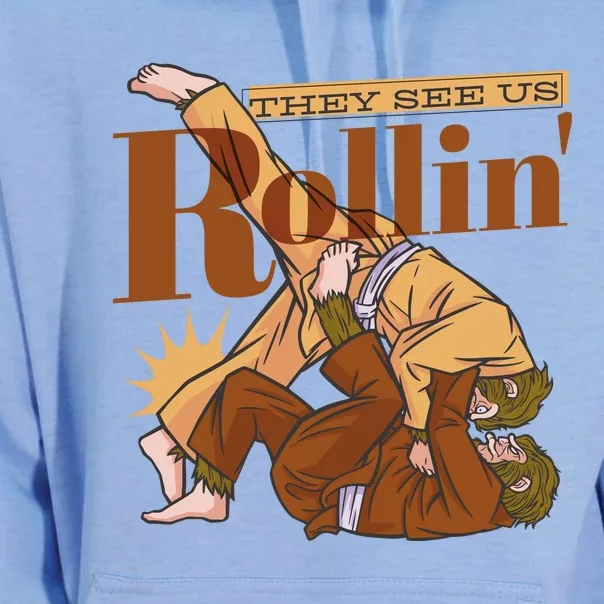 They See Us Rollin Big Foot Martial Arts Unisex Surf Hoodie