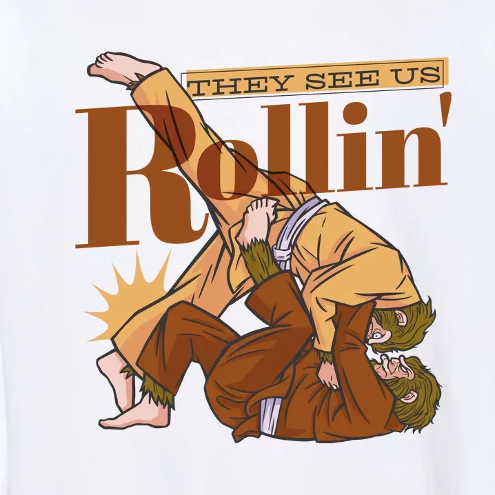 They See Us Rollin Big Foot Martial Arts Garment-Dyed Sweatshirt