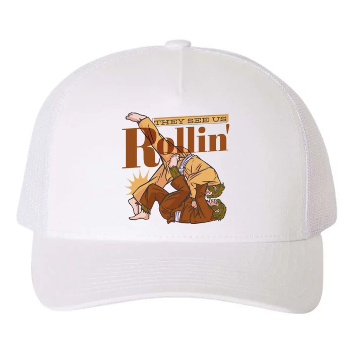 They See Us Rollin Big Foot Martial Arts Yupoong Adult 5-Panel Trucker Hat