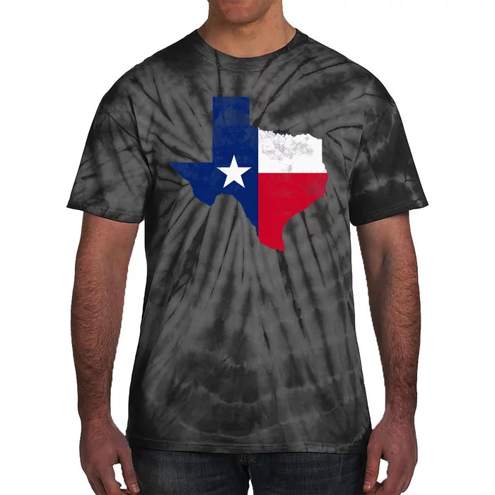 Texas State Usa Distressed Flag Grunge Tie-Dye T-Shirt