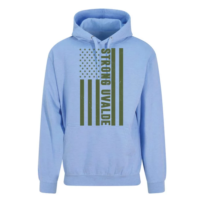 Texas Strong Uvalde United States Flag Unisex Surf Hoodie