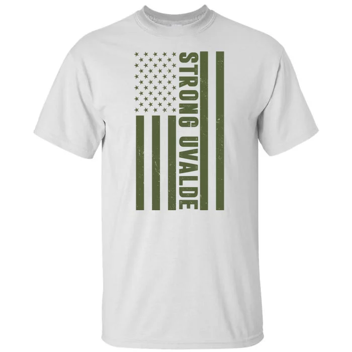 Texas Strong Uvalde United States Flag Tall T-Shirt