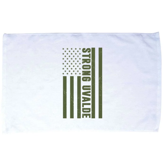 Texas Strong Uvalde United States Flag Microfiber Hand Towel