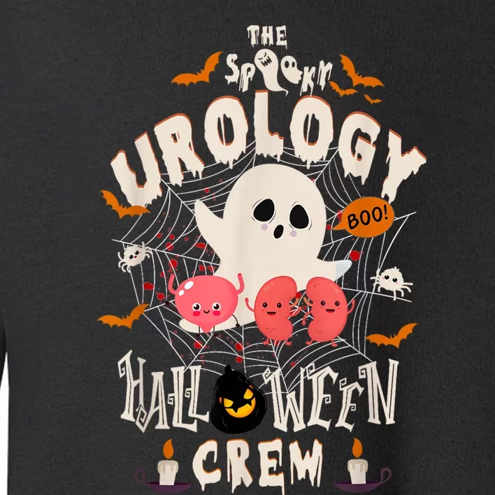 The Spooky Urology Halloween Crew Nurse Boo Boo Rn Ghost Toddler Sweatshirt