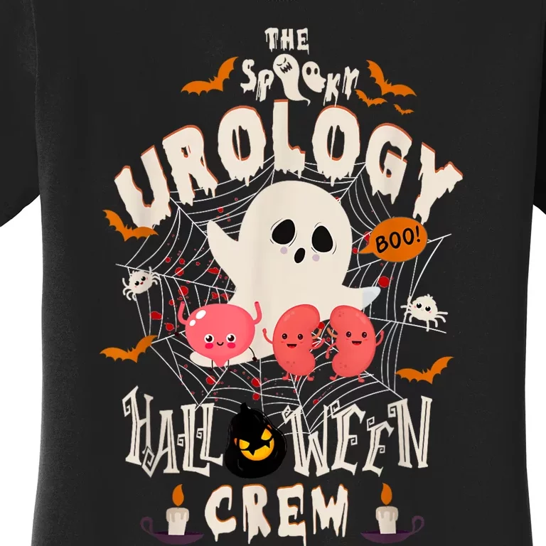 The Spooky Urology Halloween Crew Nurse Boo Boo Rn Ghost Women's T-Shirt