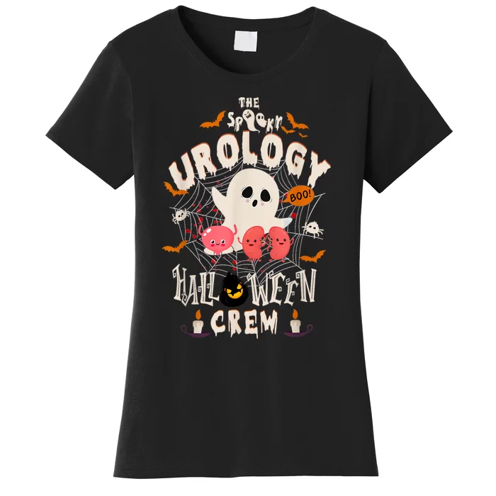 The Spooky Urology Halloween Crew Nurse Boo Boo Rn Ghost Women's T-Shirt