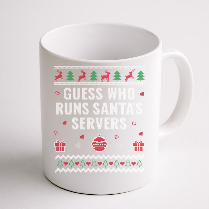 Tech Support Ugly Christmas Funny Computer It Nerd Xmas Cool Gift Front & Back Coffee Mug