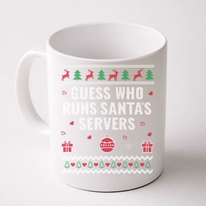 Tech Support Ugly Christmas Funny Computer It Nerd Xmas Cool Gift Front & Back Coffee Mug