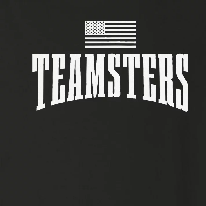 Teamsters Solidarity Union Worker Labor Protest Usa Flag Toddler Long Sleeve Shirt