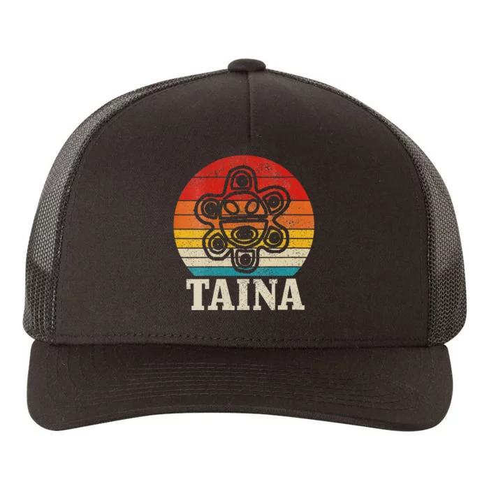 Taina Sun Vintage Puerto Rico Boricua Taino Boriken Boriquen Yupoong Adult 5-Panel Trucker Hat