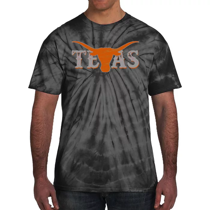 Texas State Vintage Proud Texans Distressed Tie-Dye T-Shirt