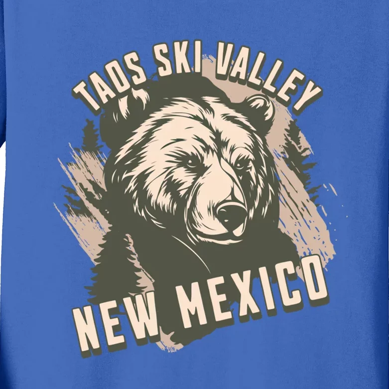 Taos Ski Valley New Mexico Bear Meaningful Gift Kids Long Sleeve Shirt