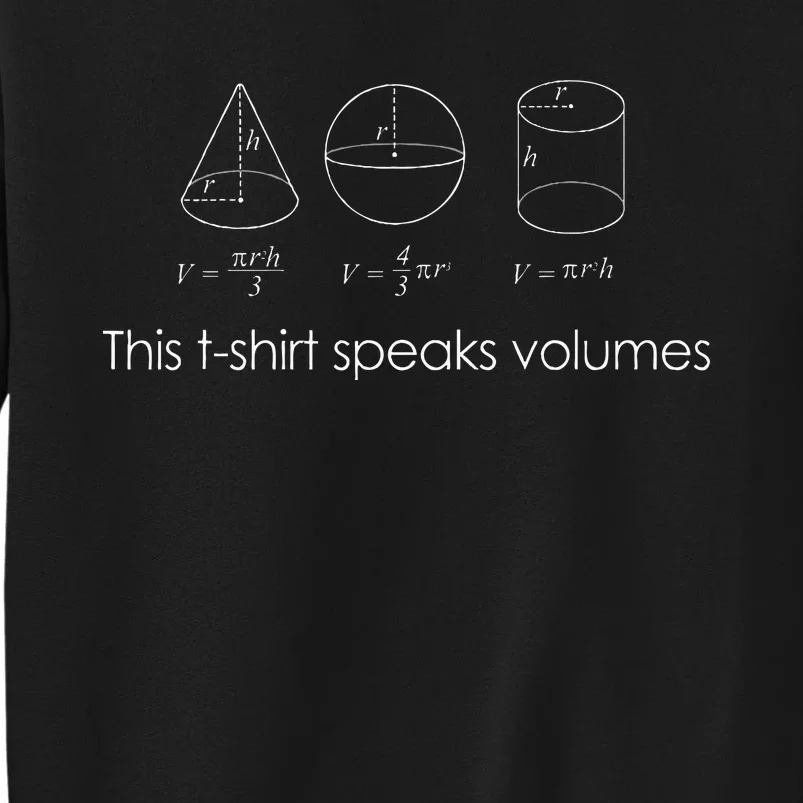 This Speaks Volumes Funny Maths Science Geeky Pun Sweatshirt