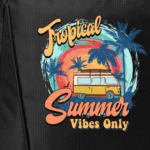 Tropical Summer Vibes Only City Backpack