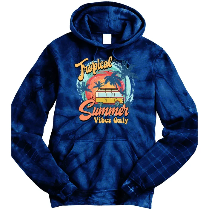 Tropical Summer Vibes Only Tie Dye Hoodie