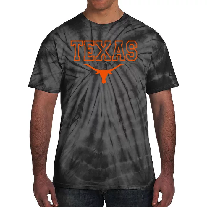 Texas State Vintage Longhorn Proud Texan Tie-Dye T-Shirt