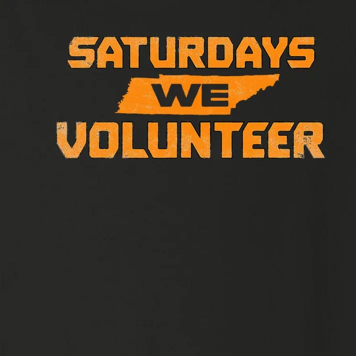 Tennessee Saturday We Volunteer Toddler Long Sleeve Shirt