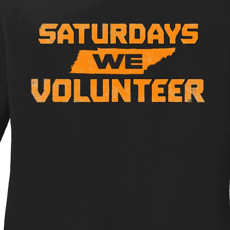 Tennessee Saturday We Volunteer Ladies Long Sleeve Shirt