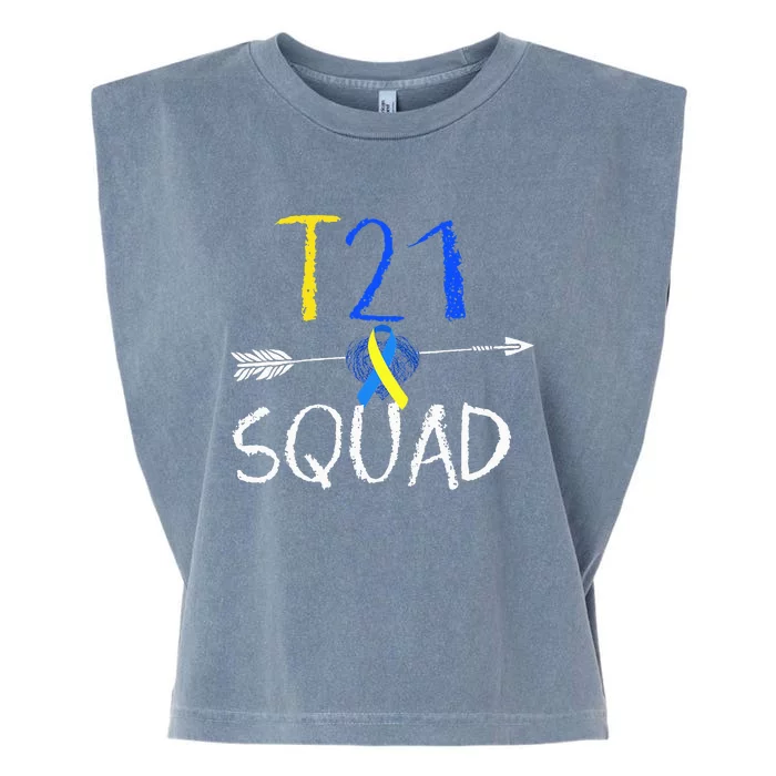 T21 Squad World Down Syndrome Day Garment-Dyed Women's Muscle Tee