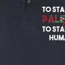 To Stand With Palestine Is To Stand With Humanity Softstyle Adult Sport Polo