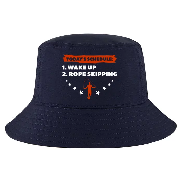 Today's Schedule Wake Up Rope Skipping Workout Exercise Cute Gift Cool Comfort Performance Bucket Hat