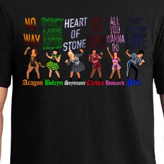 The Six Wives Of Henry Viii Six The Musical Gift Theatre Gift Pajama Set