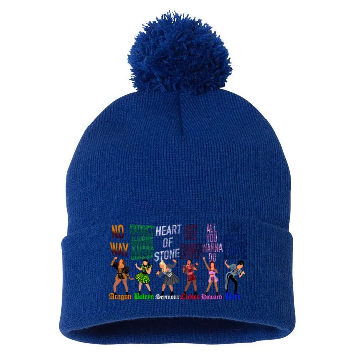 The Six Wives Of Henry Viii Six The Musical Gift Theatre Gift Pom Pom 12in Knit Beanie