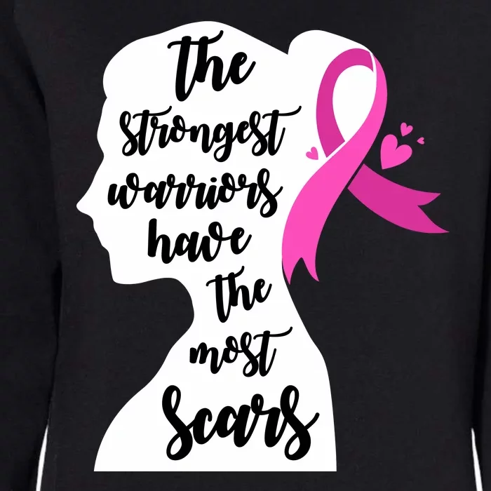 The Strongest Warriors Have The Most Scars Breast Cancer Awareness Womens California Wash Sweatshirt