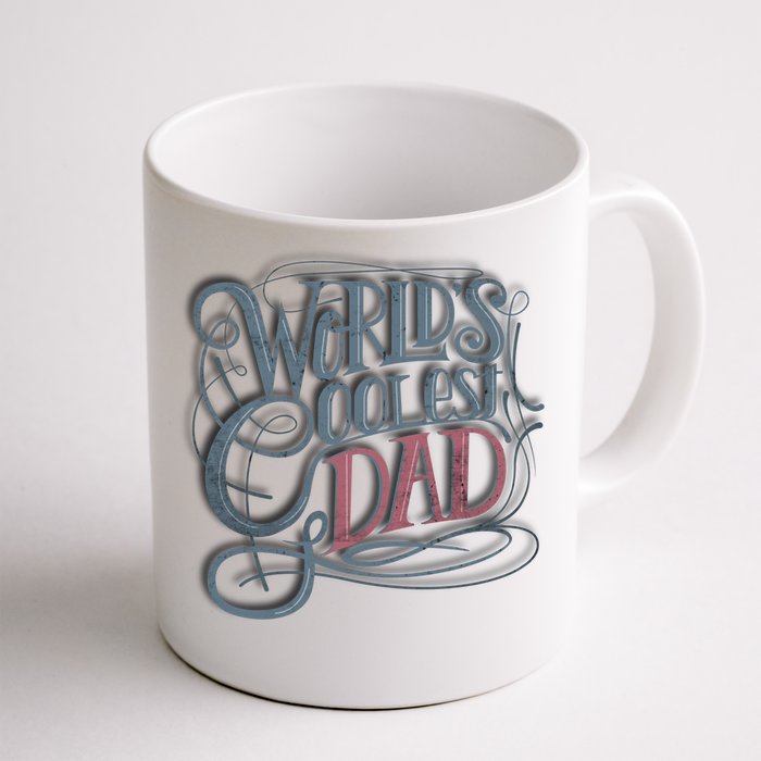 Tattoo Style Worlds Coolest Dad Best Papa Gift Front & Back Coffee Mug