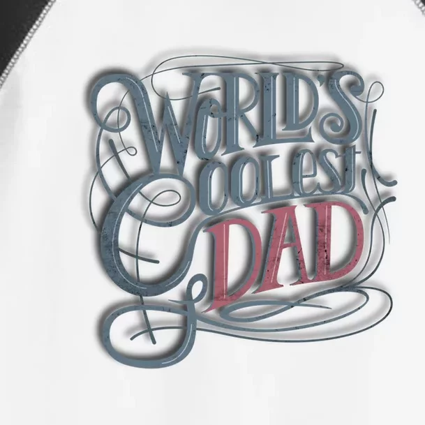 Tattoo Style Worlds Coolest Dad Best Papa Gift Toddler Fine Jersey T-Shirt