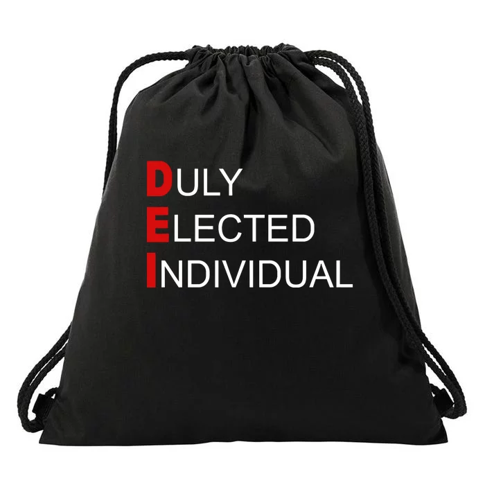 Tami Sawyer Wearing Duty Elected Individuals Drawstring Bag