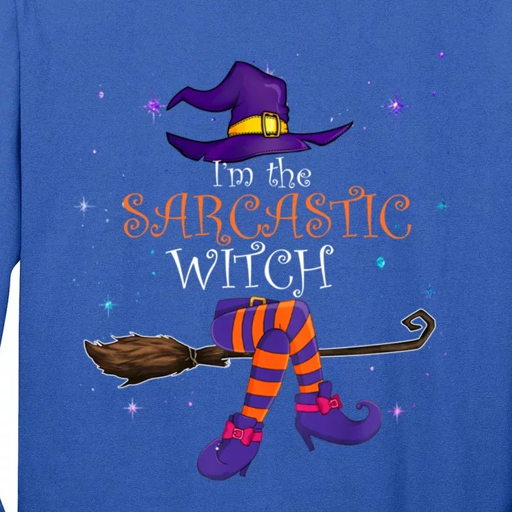 The Sarcastic Witch Funny Gift Halloween Matching Group Costume Gift Tall Long Sleeve T-Shirt