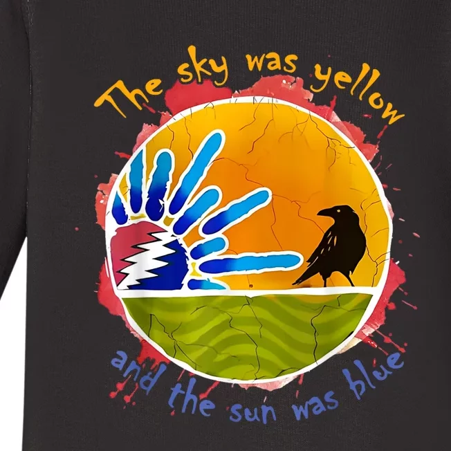 The Sky Was Yellow And The Sun Was Blue Baby Long Sleeve Bodysuit