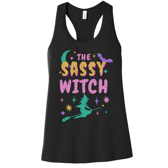 The Sassy Witch Halloween Women's Racerback Tank