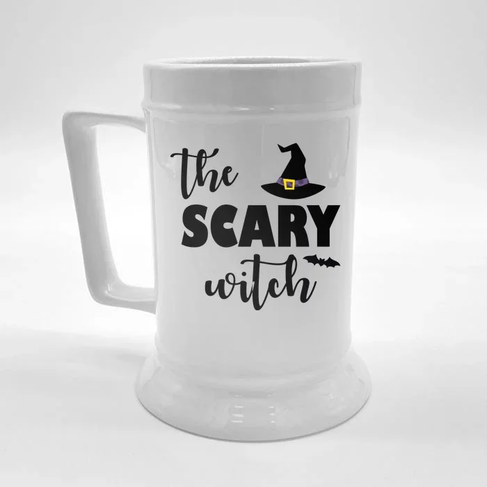 The Scary Witch Front & Back Beer Stein