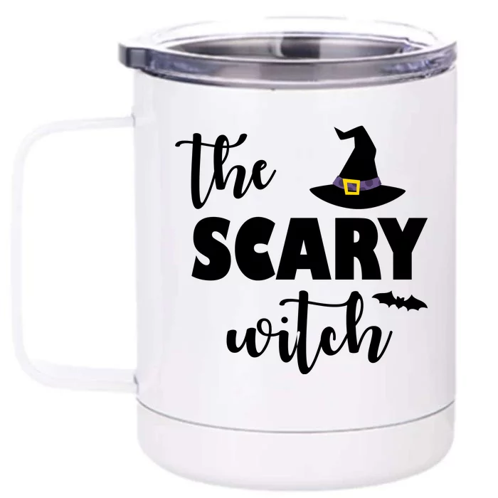 The Scary Witch Front & Back 12oz Stainless Steel Tumbler Cup