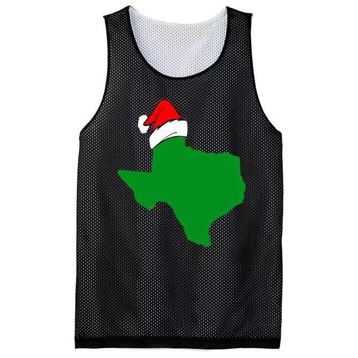 Texas State Wearing A Christmas Stocking Texas Christmas Mesh Reversible Basketball Jersey Tank