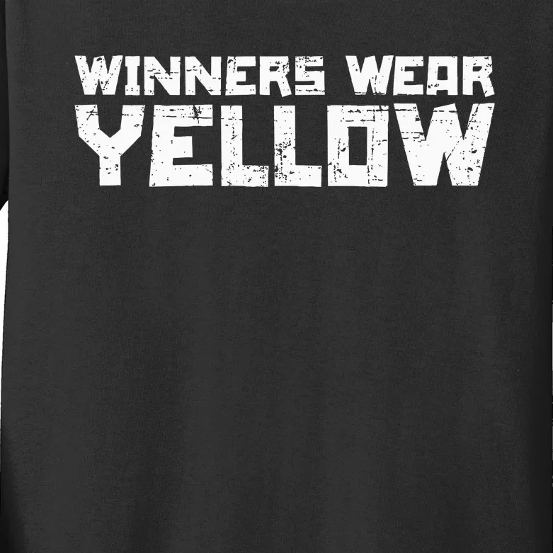 Team Sports Winners Wear Yellow Kids Long Sleeve Shirt