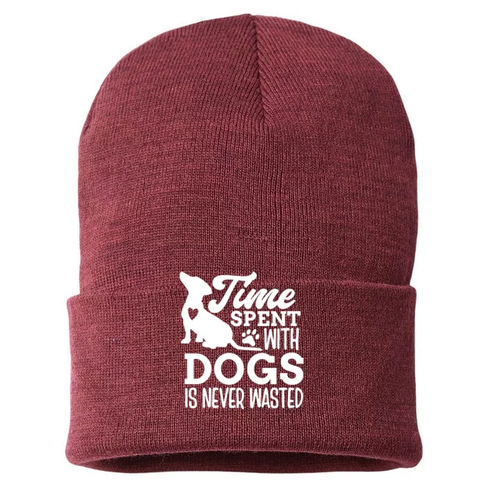 Time Spent With Dogs Sustainable Knit Beanie